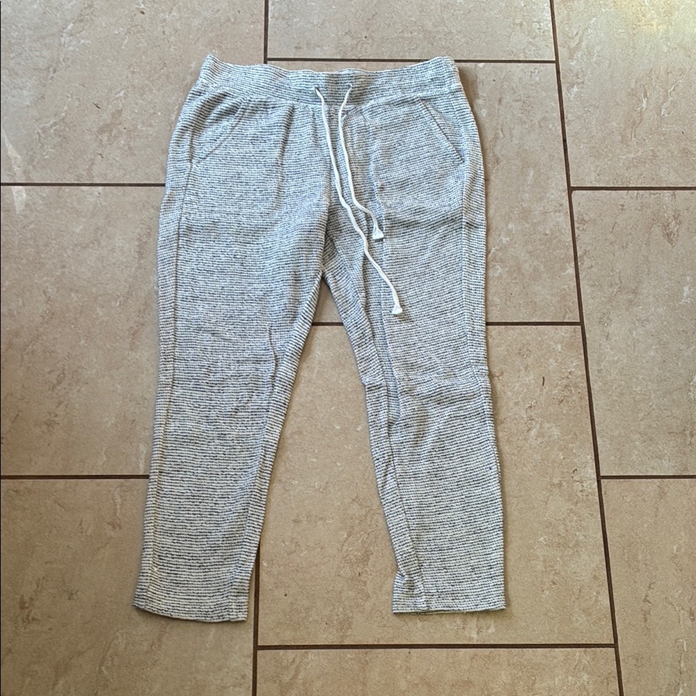 Gray Jogger Pants with Drawstring